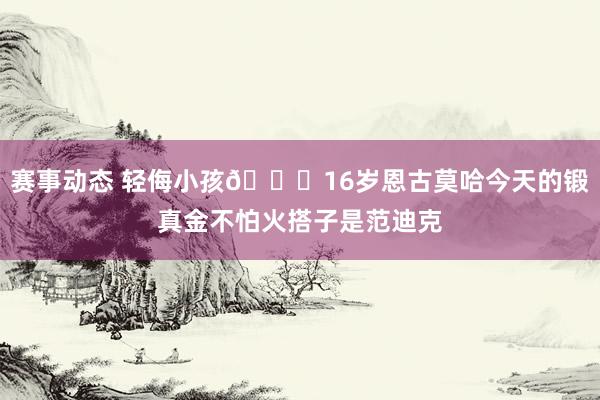 赛事动态 轻侮小孩😂16岁恩古莫哈今天的锻真金不怕火搭子是范迪克