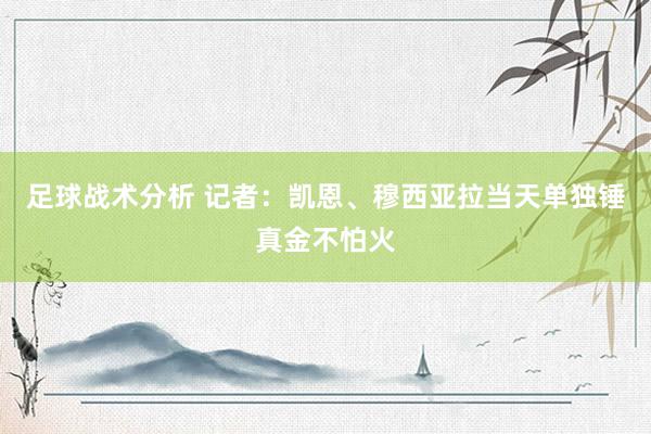 足球战术分析 记者：凯恩、穆西亚拉当天单独锤真金不怕火