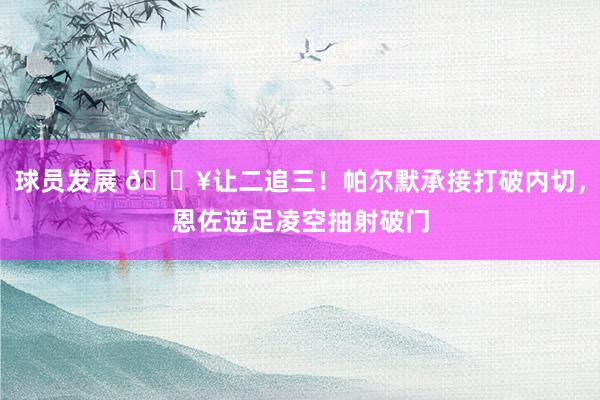 球员发展 💥让二追三！帕尔默承接打破内切，恩佐逆足凌空抽射破门